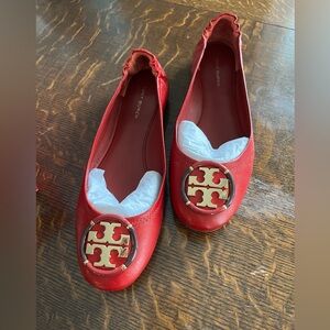 Tory burch flats red shoes